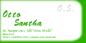 otto santha business card